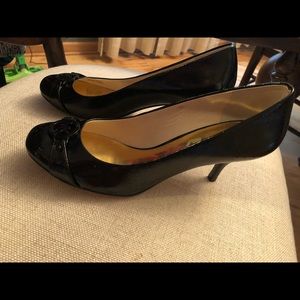Michael Kors black patent leather heels